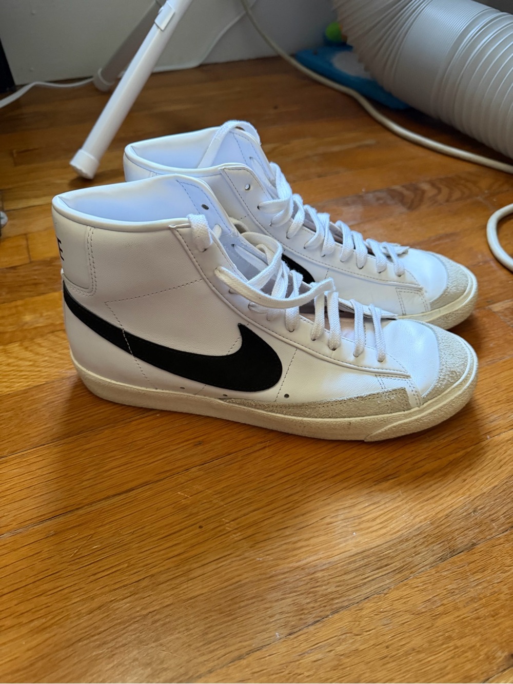 Nike White/Black High-Top Sneakers